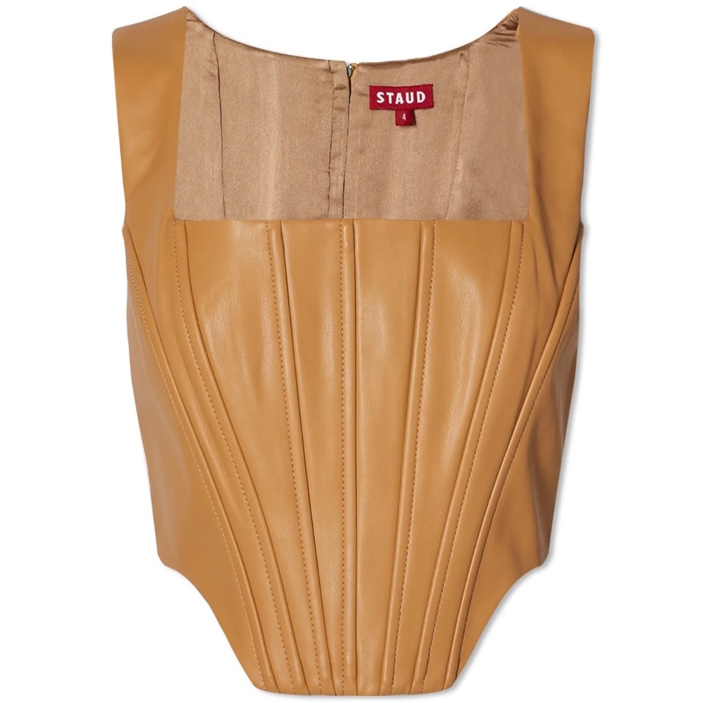 Staud Leather Corset Top - Alice Top